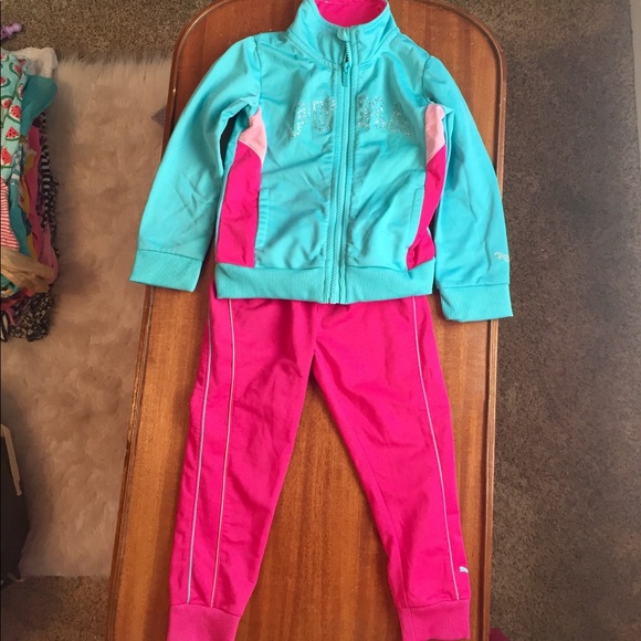 girls puma tracksuit